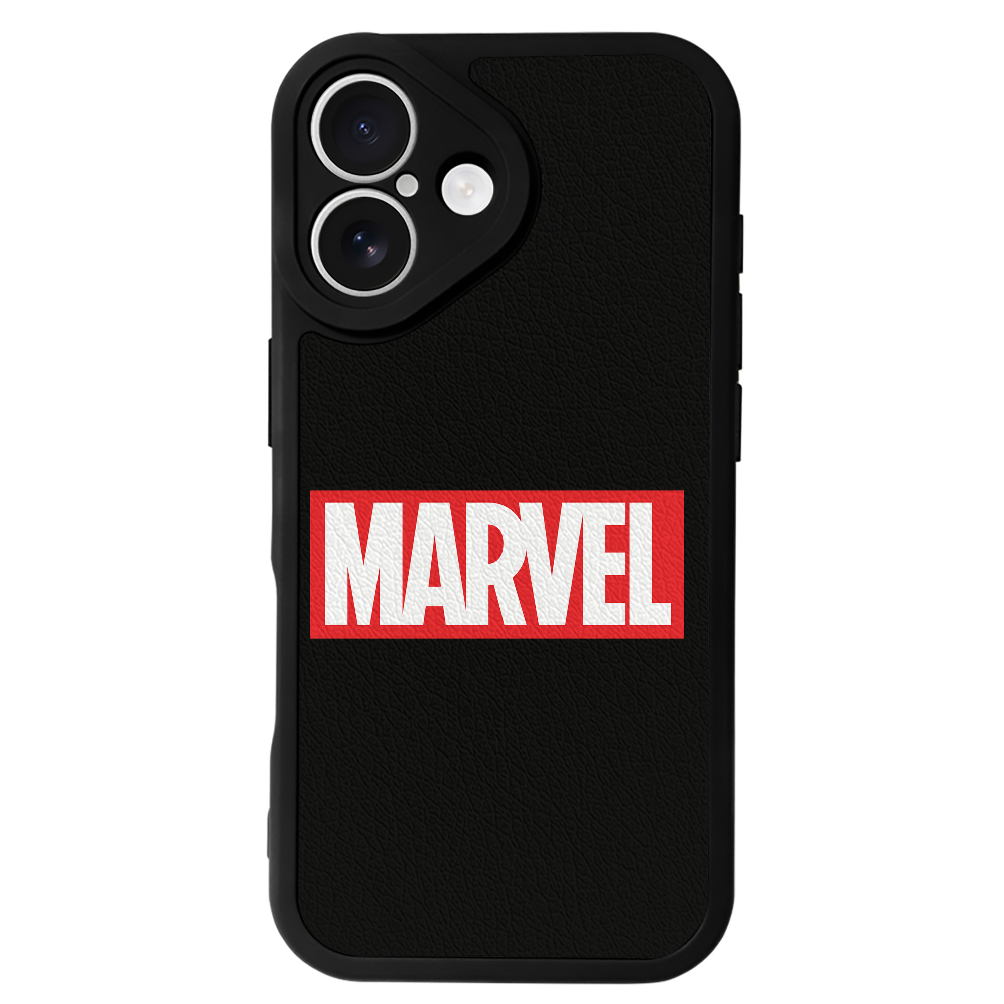 （画像用） アベンジャーズ The Avengers 【iPhone 16シリーズ対応】シリコンスマホケース（レザー調） 材質：シリコン